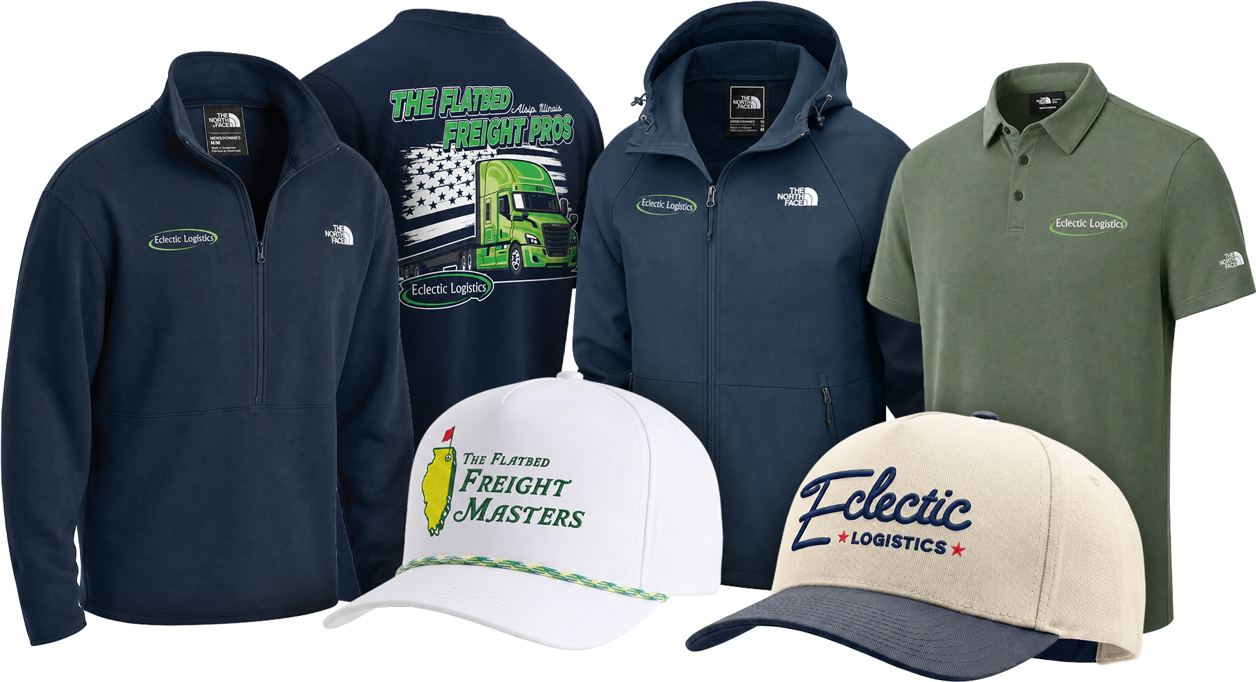 Eclectic Logistics custom apparel set